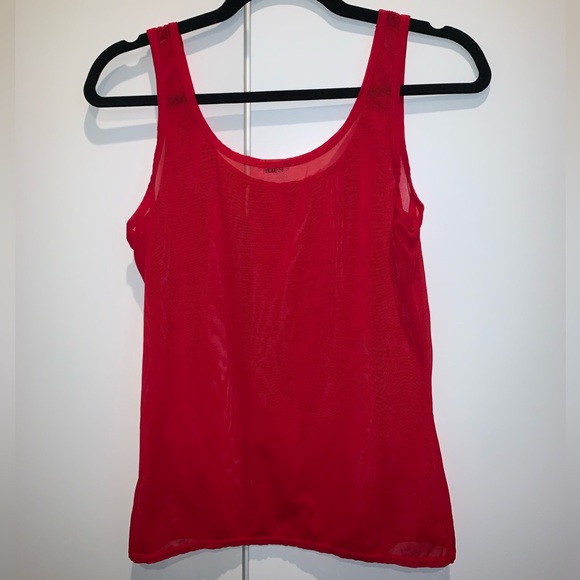 Danskin Red Mesh Tank - Picture 4 of 5